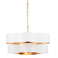 Load image into Gallery viewer, Grand Lotus Linear Pendant Light in Detail.
