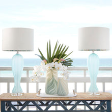 Load image into Gallery viewer, Aubrey Table Lamp in Outside Area.
