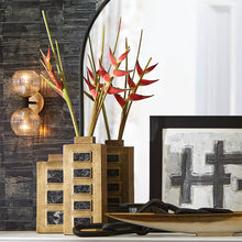 Load image into Gallery viewer, Helios Wall Light in bathroom.
