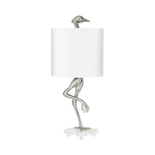 Load image into Gallery viewer, Ibis Table Lamp in Silver Leaf.
