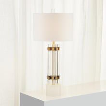 Load image into Gallery viewer, Kerberos Table Lamp in living room.
