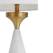 Load image into Gallery viewer, Solid Snow Table Lamp in Detail.
