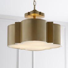 Load image into Gallery viewer, Wyatt Semi Flush Mount Ceiling Light in Detail.

