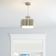 Load image into Gallery viewer, Wyatt Semi Flush Mount Ceiling Light in living room.
