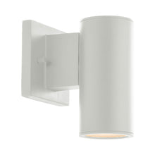 Load image into Gallery viewer, Cylinder Outdoor LED Wall Light in White (Small).
