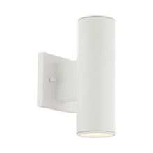 Load image into Gallery viewer, Cylinder Outdoor LED Wall Light in White (Large).
