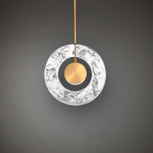 Load image into Gallery viewer, Cymbal LED Pendant Light in Detail.
