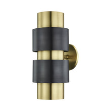 Load image into Gallery viewer, Cyrus Two Light Wall Light in Bronze.
