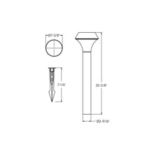 Load image into Gallery viewer, Beacon LED Path Light - line drawing.
