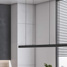 Load image into Gallery viewer, Boulevard LED Linear Pendant Light in office.
