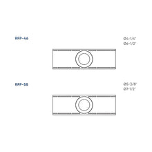 Load image into Gallery viewer, Drilling Plate For Recessed Light - line drawing.
