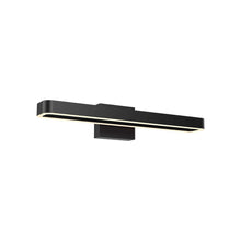 Load image into Gallery viewer, Aria LED Vanity Bath Light in Black (24-Inch).
