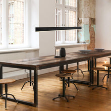 Load image into Gallery viewer, Beam Slim Linear LED Pendant Light in dining room.
