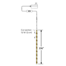 Load image into Gallery viewer, COB LED Tape Light - line drawing.
