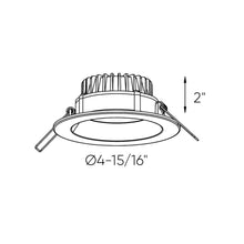 Load image into Gallery viewer, DALS Connect Pro Deep LED Regressed Panel - line drawing.
