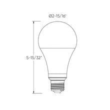 Load image into Gallery viewer, DALS Connect Pro Smart A21 LED Bulb - line drawing.
