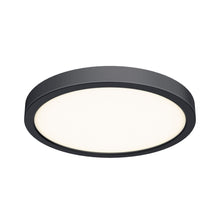 Load image into Gallery viewer, Delta Round Indoor/Outdoor LED Flush Mount Ceiling Light in Black (Large).
