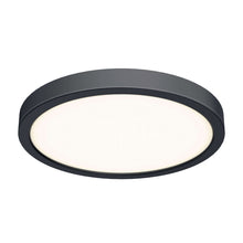 Load image into Gallery viewer, Delta Round Indoor/Outdoor LED Flush Mount Ceiling Light in Black (X-Large).
