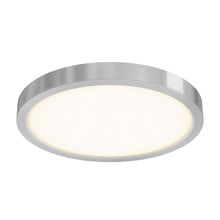 Load image into Gallery viewer, Delta Round Indoor/Outdoor LED Flush Mount Ceiling Light in Satin Nickel (X-Large).
