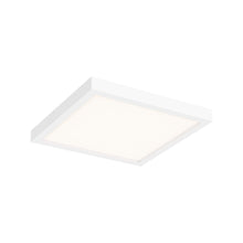 Load image into Gallery viewer, Delta Square Indoor/Outdoor LED Flush Mount Ceiling Light in White (10-Inch).
