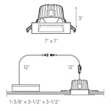 Load image into Gallery viewer, Element Indoor/Outdoor LED Recessed Light - line drawing.
