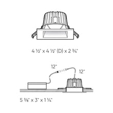 Load image into Gallery viewer, Element Indoor/Outdoor LED Recessed Light - line drawing.
