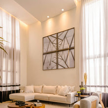 Load image into Gallery viewer, Etch LED Recessed Panel Light in living room.
