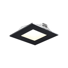 Load image into Gallery viewer, Excel CCT LED Recessed Panel Light in Black (Square/Medium).
