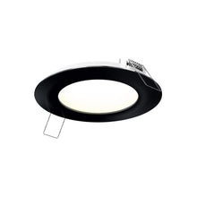Load image into Gallery viewer, Excel CCT LED Recessed Panel Light in Black (Round/Medium).
