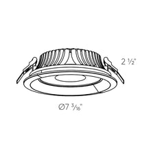 Load image into Gallery viewer, Hilux LED Commercial Recessed Light - line drawing.

