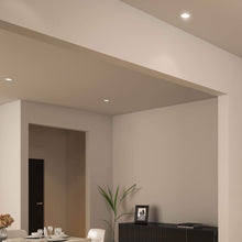 Load image into Gallery viewer, Mystique Round LED Recessed Panel Light in dining room.
