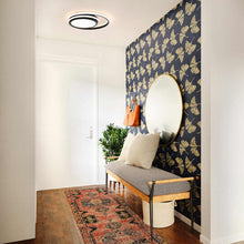 Load image into Gallery viewer, Newton LED Flush Mount Ceiling Light in hallway.
