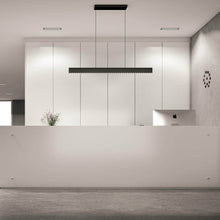 Load image into Gallery viewer, Pinpoint LED Linear Pendant Light in office.

