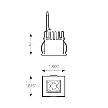 Load image into Gallery viewer, Pinpoint LED Recessed Down Light - line drawing.
