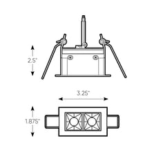 Load image into Gallery viewer, Pinpoint LED Recessed Down Light - line drawing.
