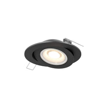 Load image into Gallery viewer, Pivot LED Gimble Recessed Light in Black (4-Inch Round).
