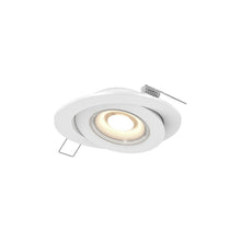 Load image into Gallery viewer, Pivot LED Gimble Recessed Light in White (4-Inch Round).
