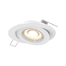 Load image into Gallery viewer, Pivot LED Gimble Recessed Light in White (6-Inch Round).
