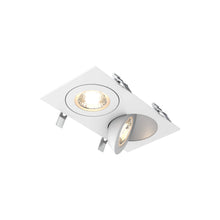 Load image into Gallery viewer, Pivot LED Gimble Recessed Light in White (4-Inch Round/Double).
