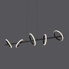 Load image into Gallery viewer, Olympia LED Linear Pendant Light in Detail.
