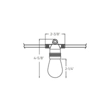 Load image into Gallery viewer, Orion Outdoor LED String Light - line drawing.
