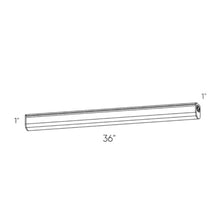 Load image into Gallery viewer, Powerled Linear Undercabinet Lighting - line drawing.
