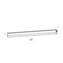 Load image into Gallery viewer, Powerled Linear Undercabinet Lighting - line drawing.
