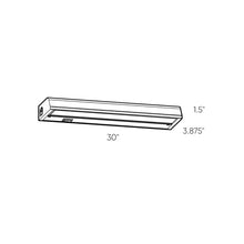 Load image into Gallery viewer, Proled Hardwired Linear Undercabinet Lighting - line drawing.
