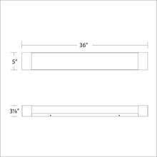 Load image into Gallery viewer, Darcy LED Bath Vanity Light - line drawing.
