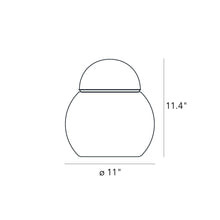 Load image into Gallery viewer, Daruma Table Lamp - line-drawing.
