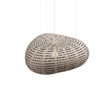 Load image into Gallery viewer, Cloud Pendant Light in Bamboo/Black (Small).
