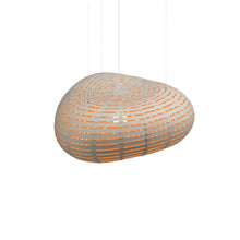 Load image into Gallery viewer, Cloud Pendant Light in Bamboo/Orange (Small).
