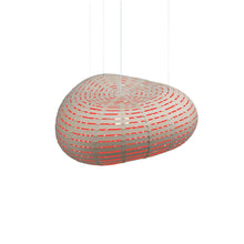 Load image into Gallery viewer, Cloud Pendant Light in Bamboo/Red (Small).
