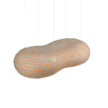 Load image into Gallery viewer, Cloud Pendant Light in Bamboo/Orange (Large).
